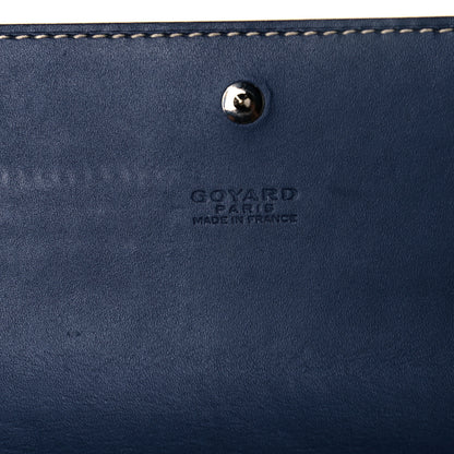 Goyard Goyardine Varenne Long Wallet Navy 6 of 8