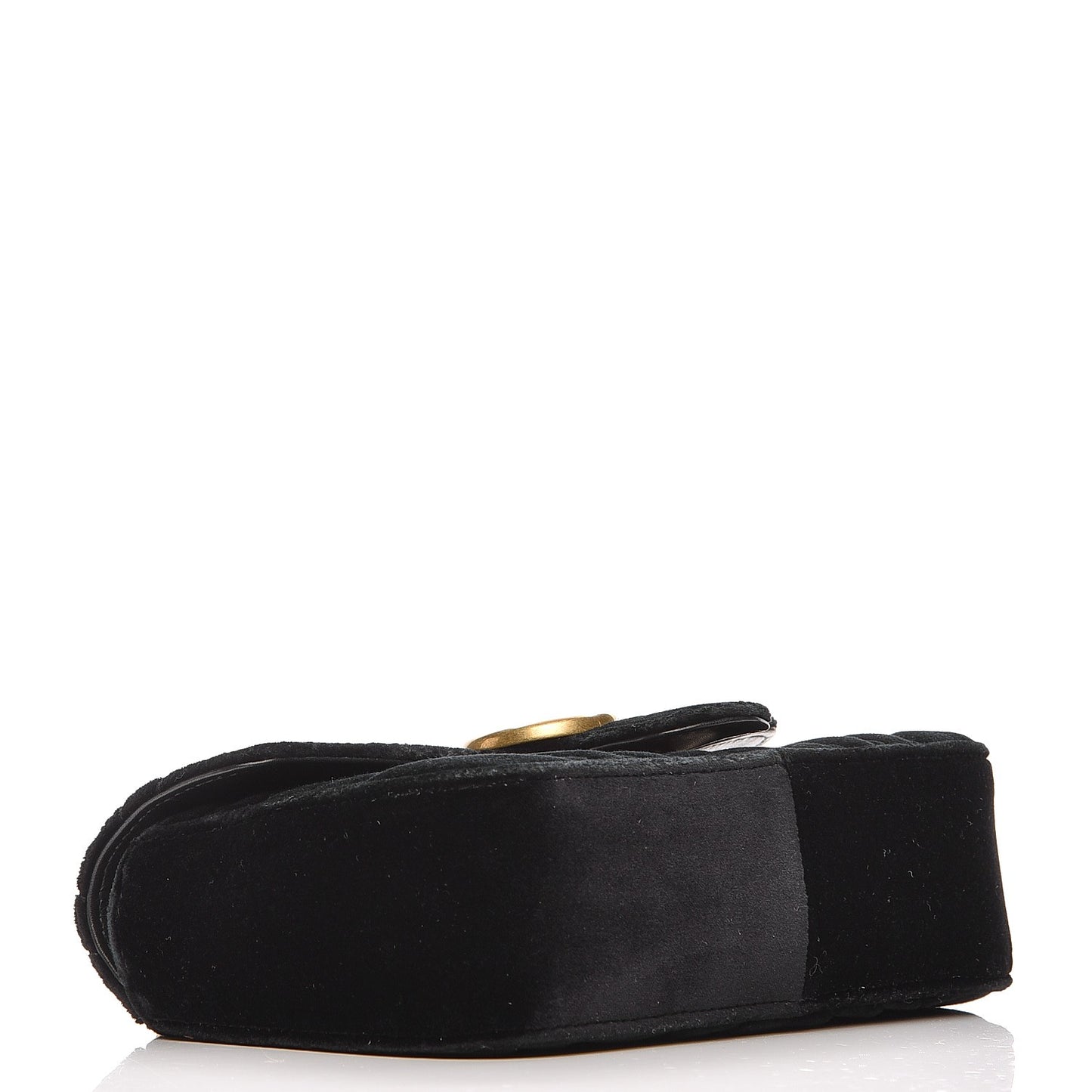 Velvet Matelasse Mini GG Marmont Shoulder Bag Black
