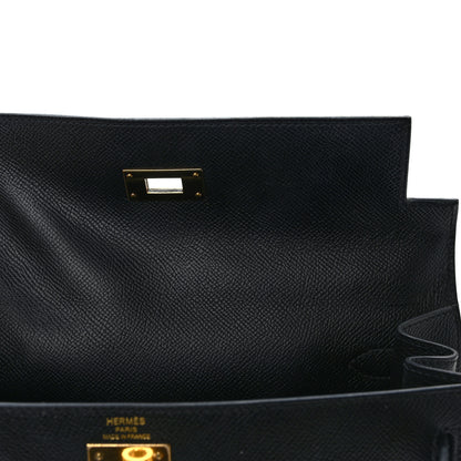 Hermes Epsom Kelly Sellier 28 Black 15 of 16