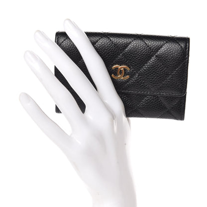 Chanel Caviar Quilted Flap Card Holder Black 2 of 9
