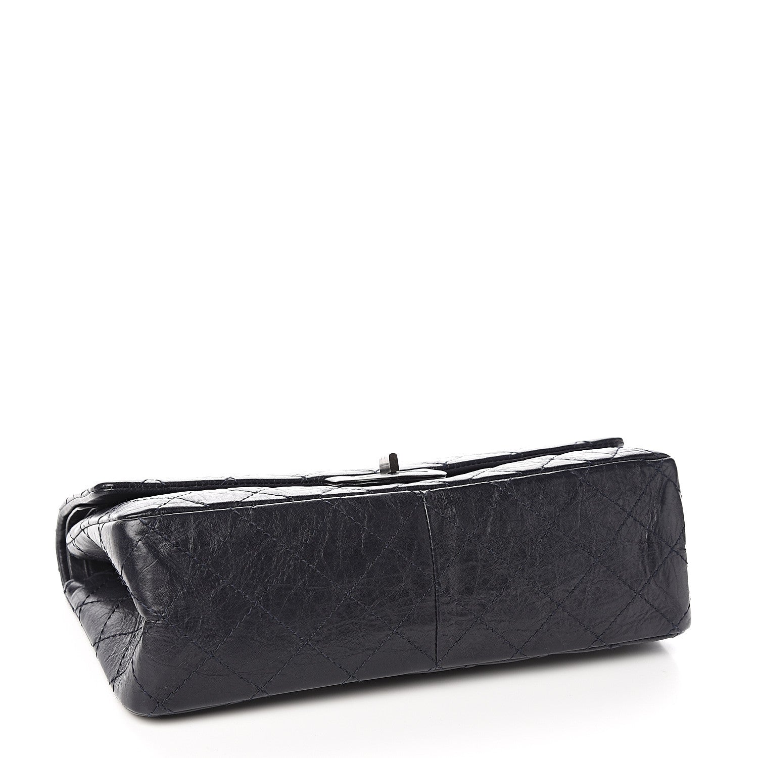 Chanel Aged Calfskin Quilted 2.55 Reissue 226 Flap Navy Blue 3 of 9