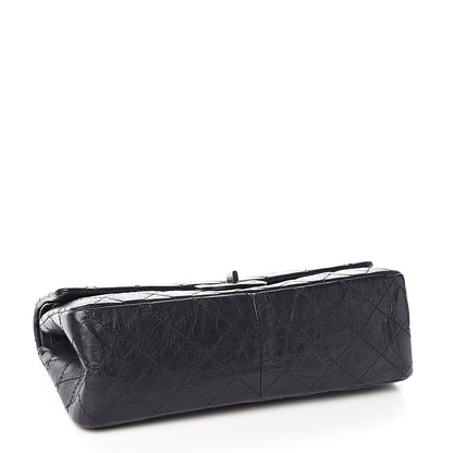 Chanel Aged Calfskin Quilted 2.55 Reissue 226 Flap Navy Blue 3 of 9