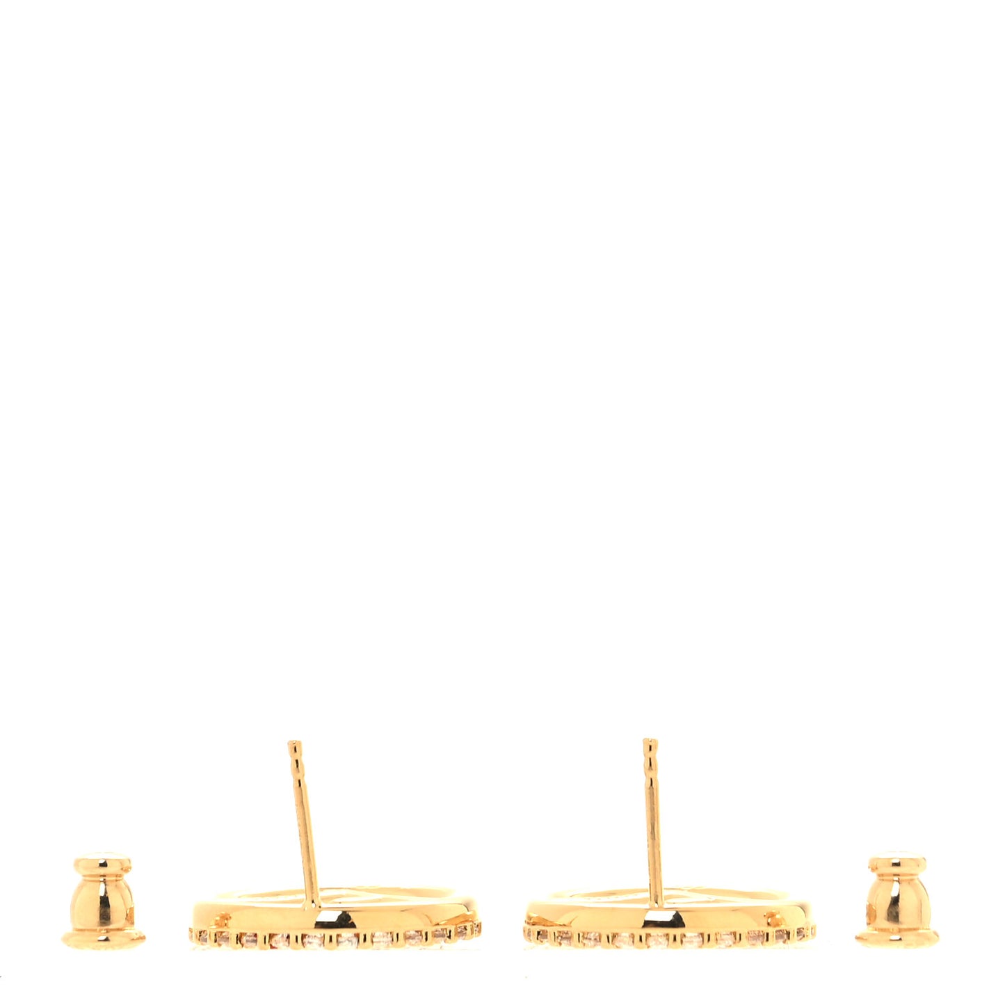 Metal Crystal F is Fendi Earrings Gold