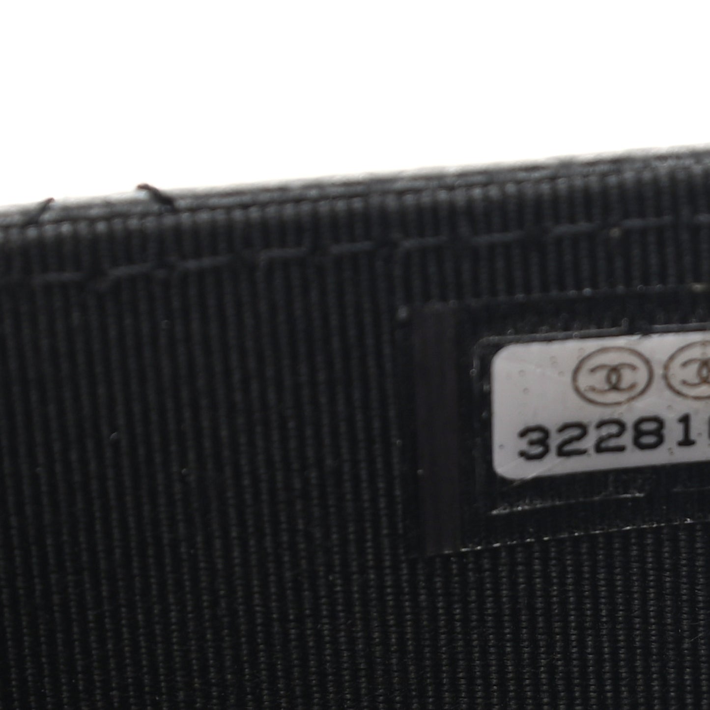 Caviar Quilted Flap Card Holder Wallet Black