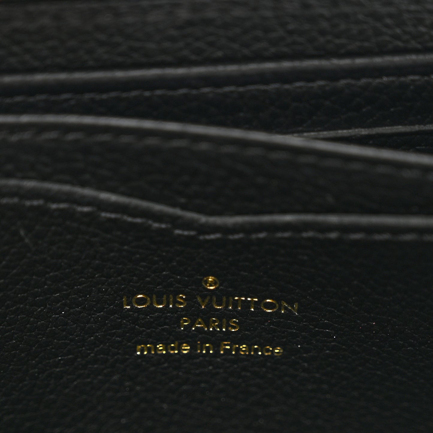 Empreinte Monogram Giant Zippy Coin Purse Black Beige