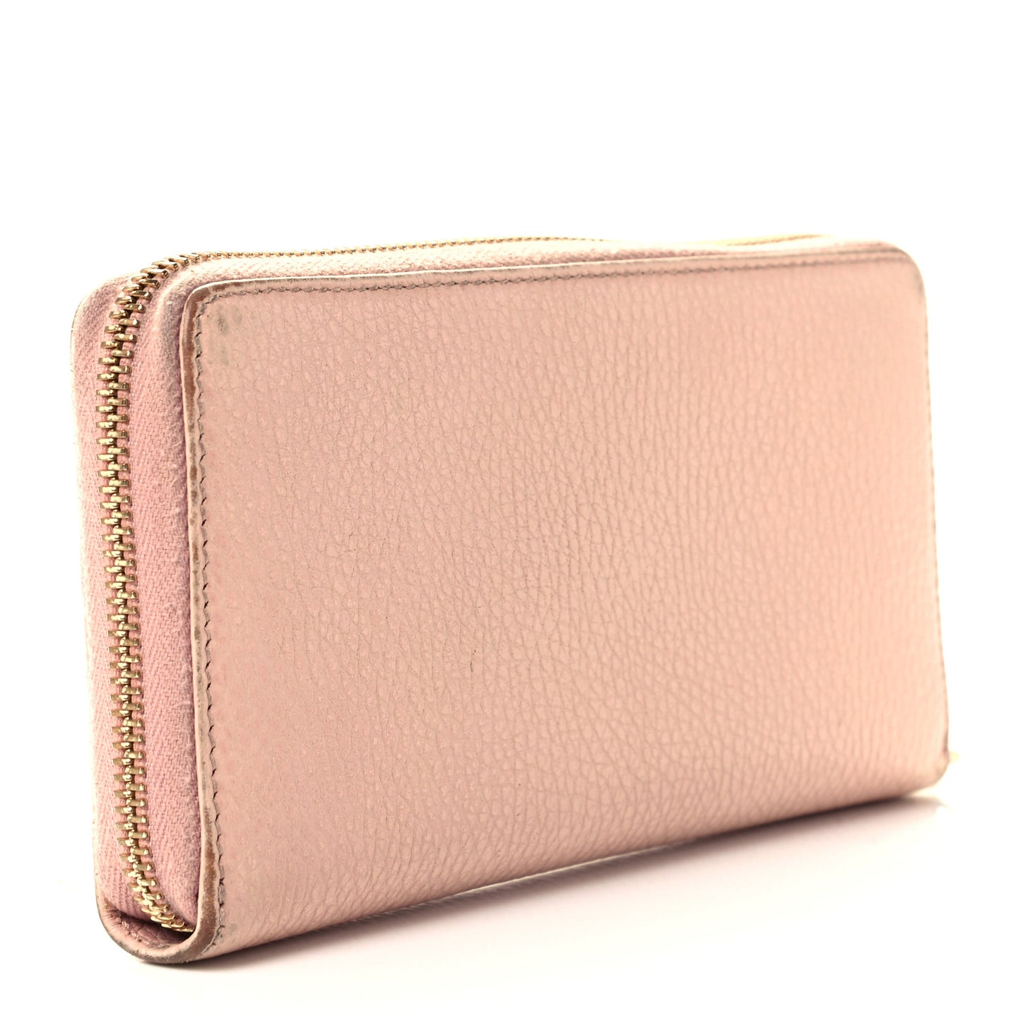 Dollar Calfskin GG Marmont Zip Around Wallet Perfect Pink