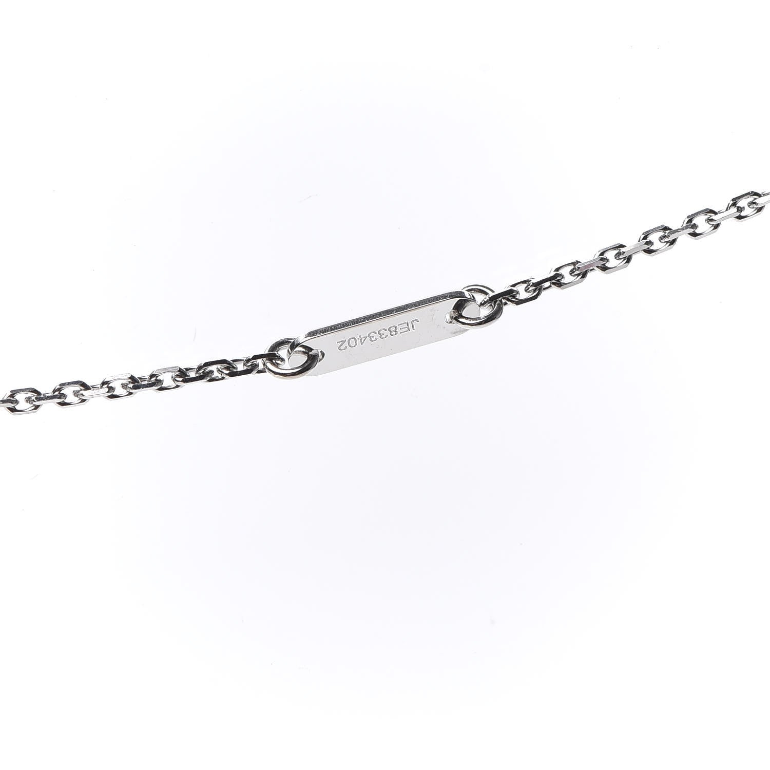 Van Cleef & Arpels 18K White Gold Diamond Mini Frivole Pendant Necklace 6 of 7