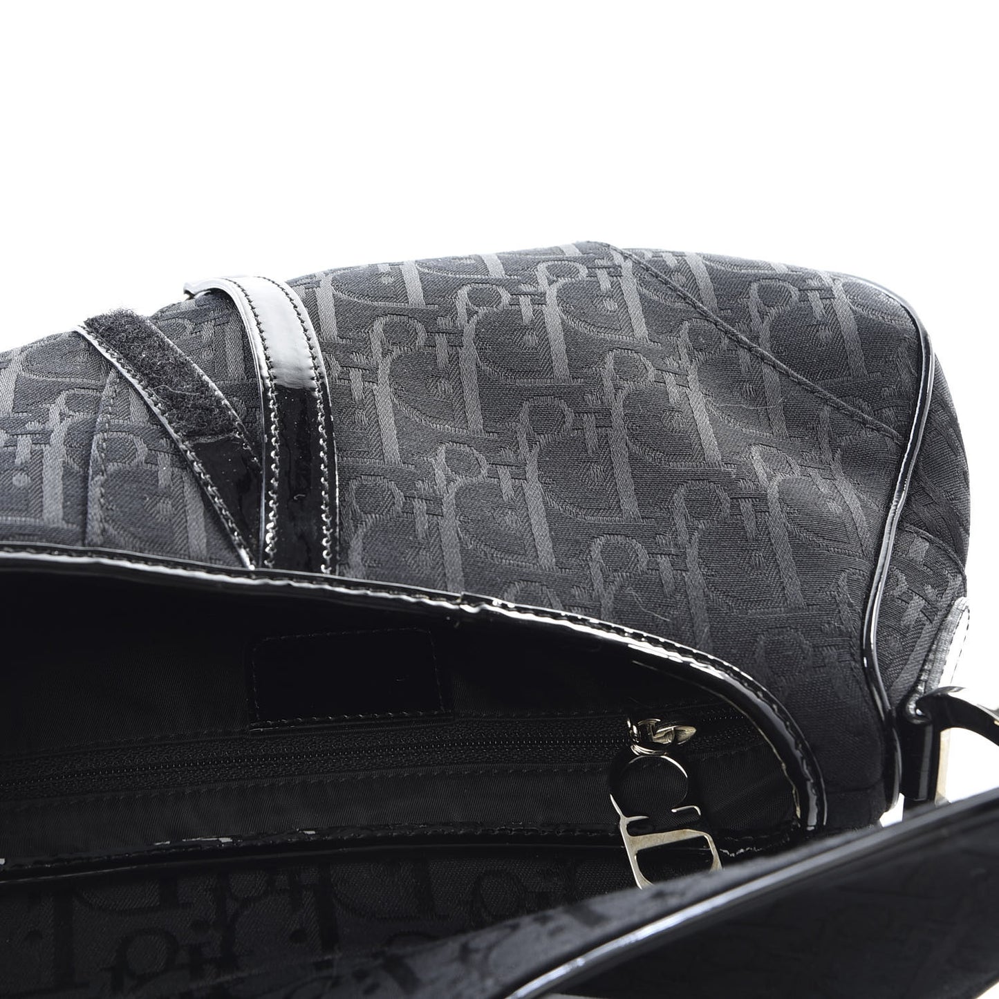 Monogram Saddle Bag Black