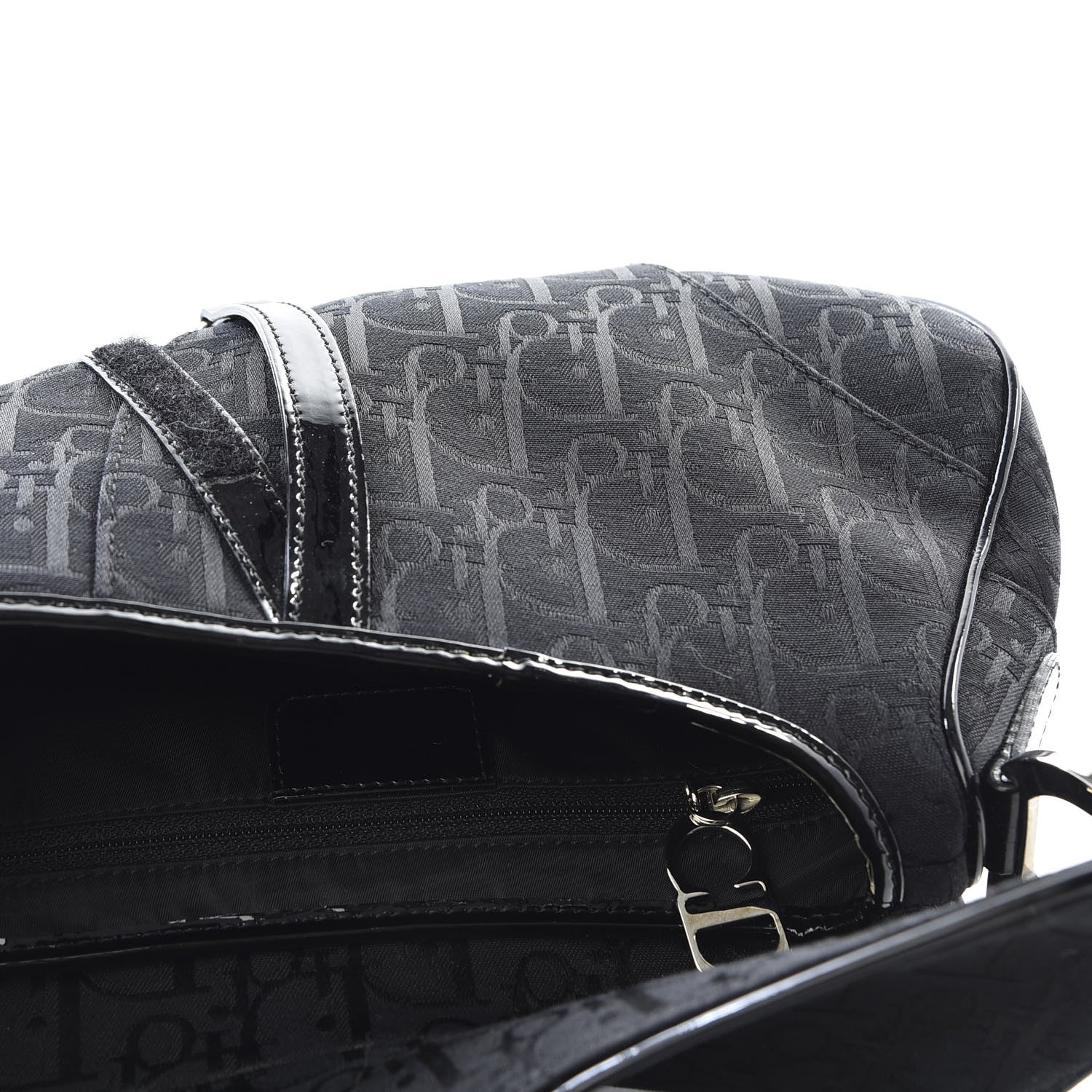 Christian Dior Monogram Saddle Bag Black 4 of 9