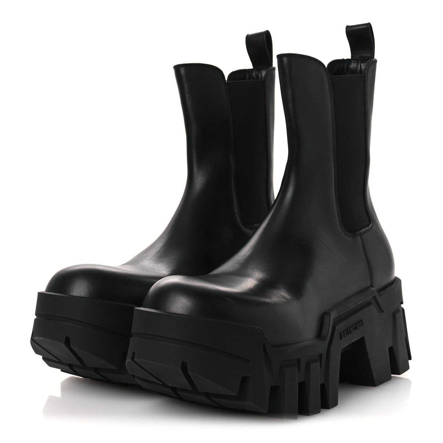 Smooth Calfskin Bulldozer Chelsea Boots 40 Black