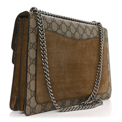 Gucci GG Supreme Monogram Medium Dionysus Shoulder Bag Taupe Taupe 2 of 10