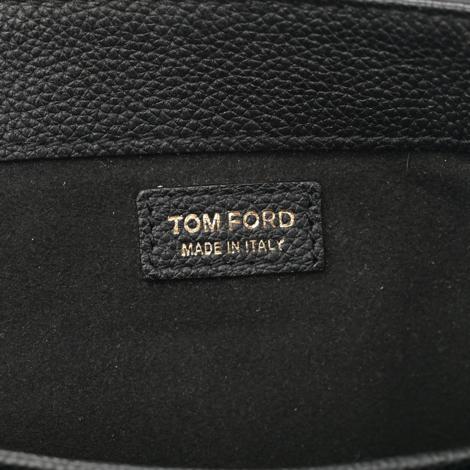 Tom Ford Grained Calfskin Mini TF East West Tote Black 6 of 10