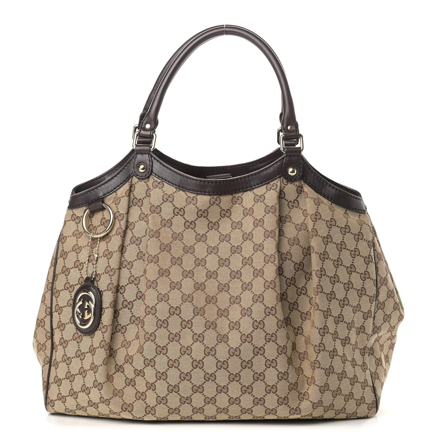 Gucci Monogram Large Sukey Tote Dark Brown 1 of 11