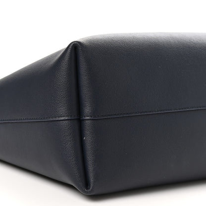 Saint Laurent Calfskin Large Shopping Tote Deep Marine 9 of 10