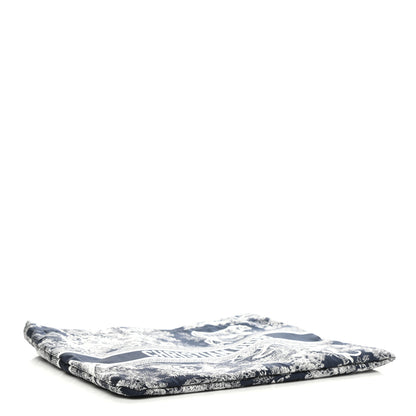 Christian Dior Embroidered Toile De Jouy Diortravel Zipped Pouch Blue 4 of 8