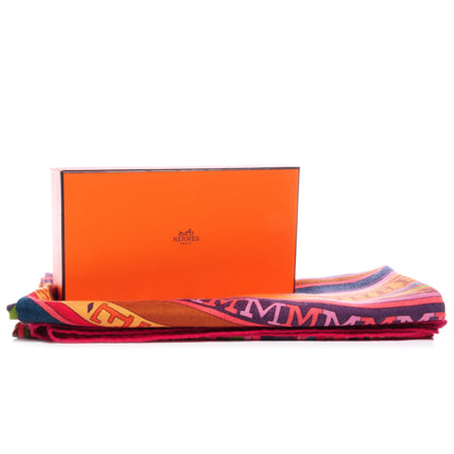 Hermes Cashmere Silk Tohu Bohu Shawl Scarf 140 5 of 5
