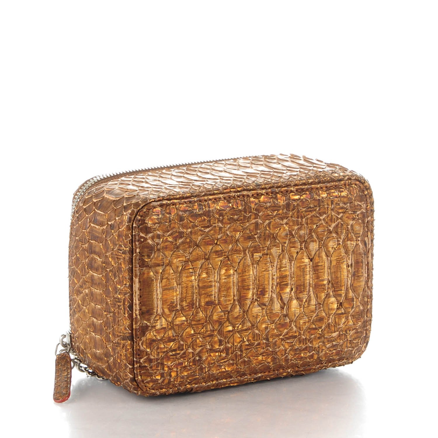 Chanel Python Jewelry Case Khaki 4 of 8