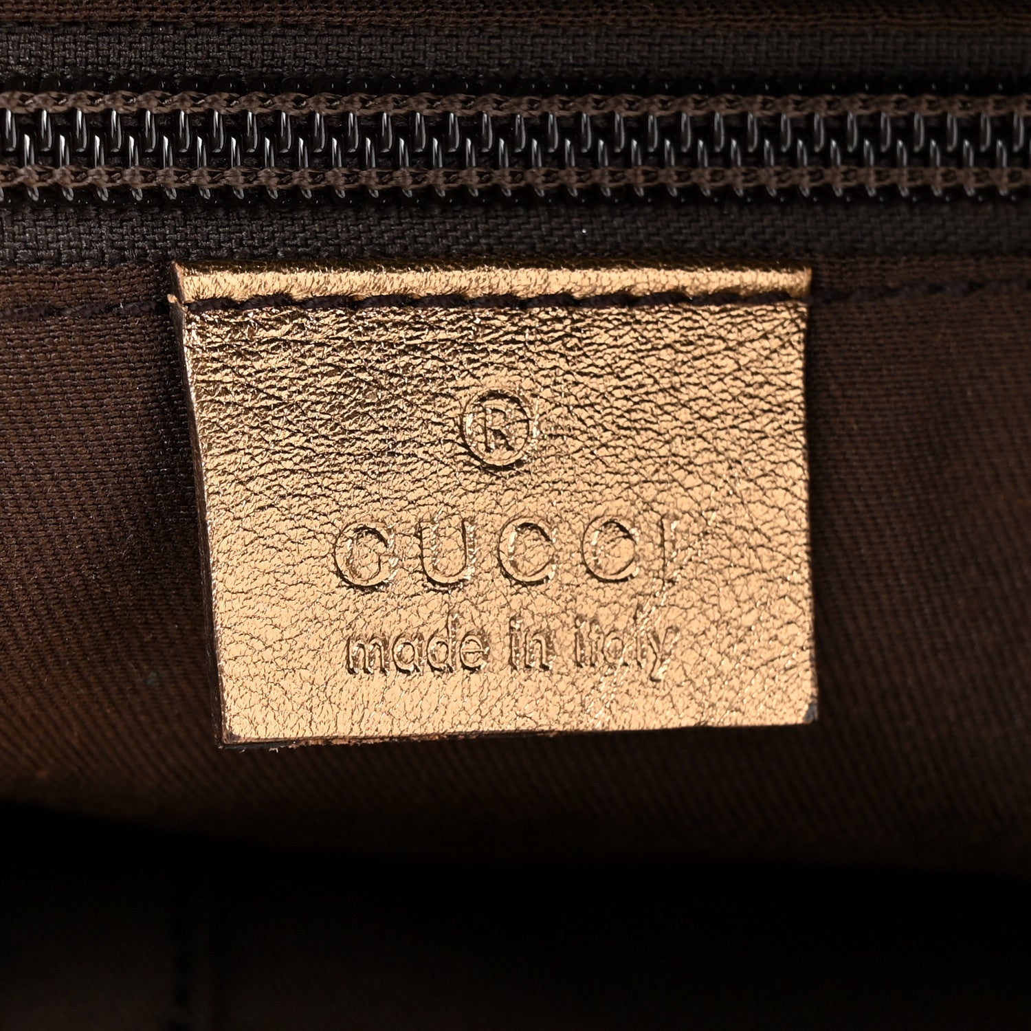 Gucci GG Monogram Large Web Handle Bucket Tote Gold 6 of 15
