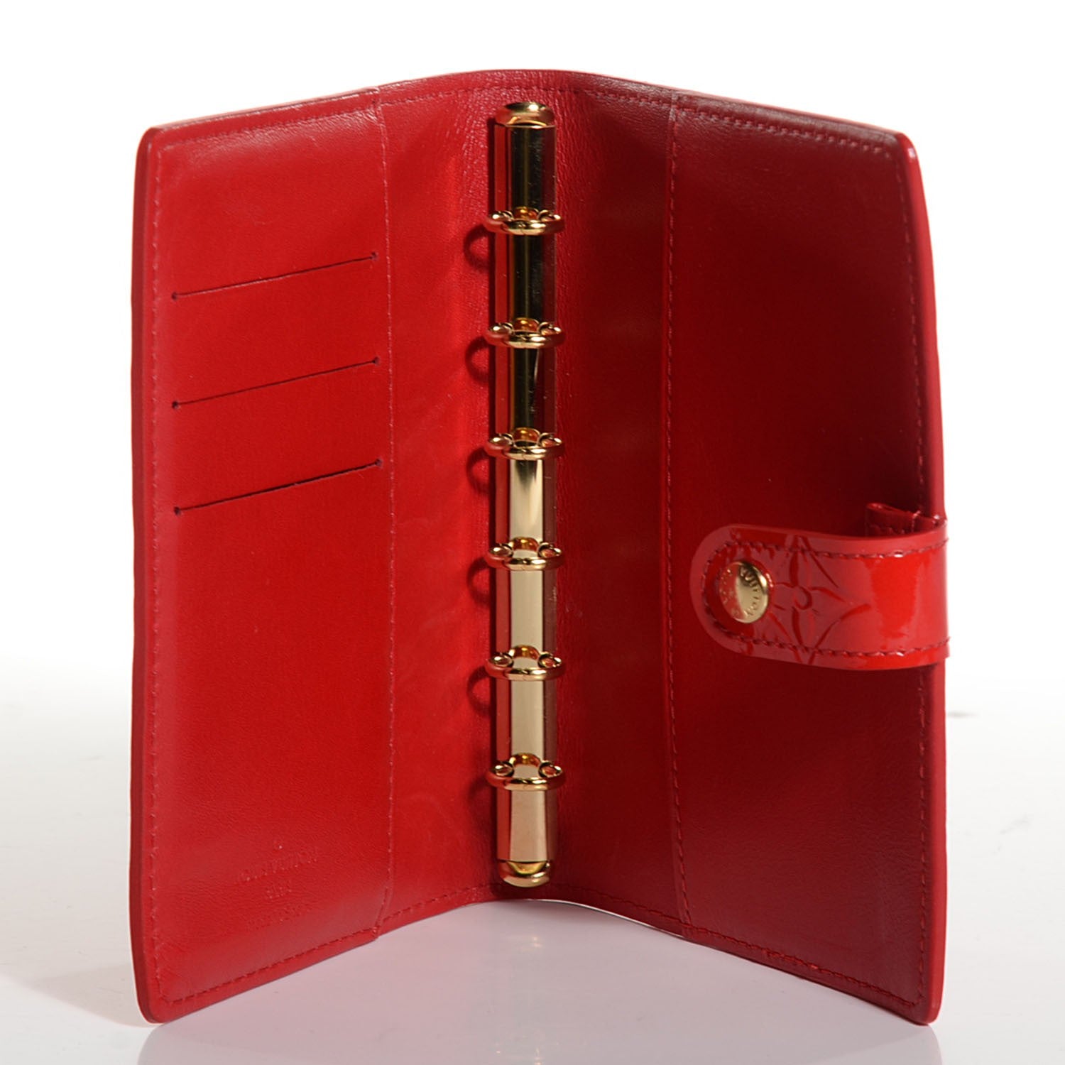 Louis Vuitton Vernis Small Ring Agenda Cover Red 5 of 7