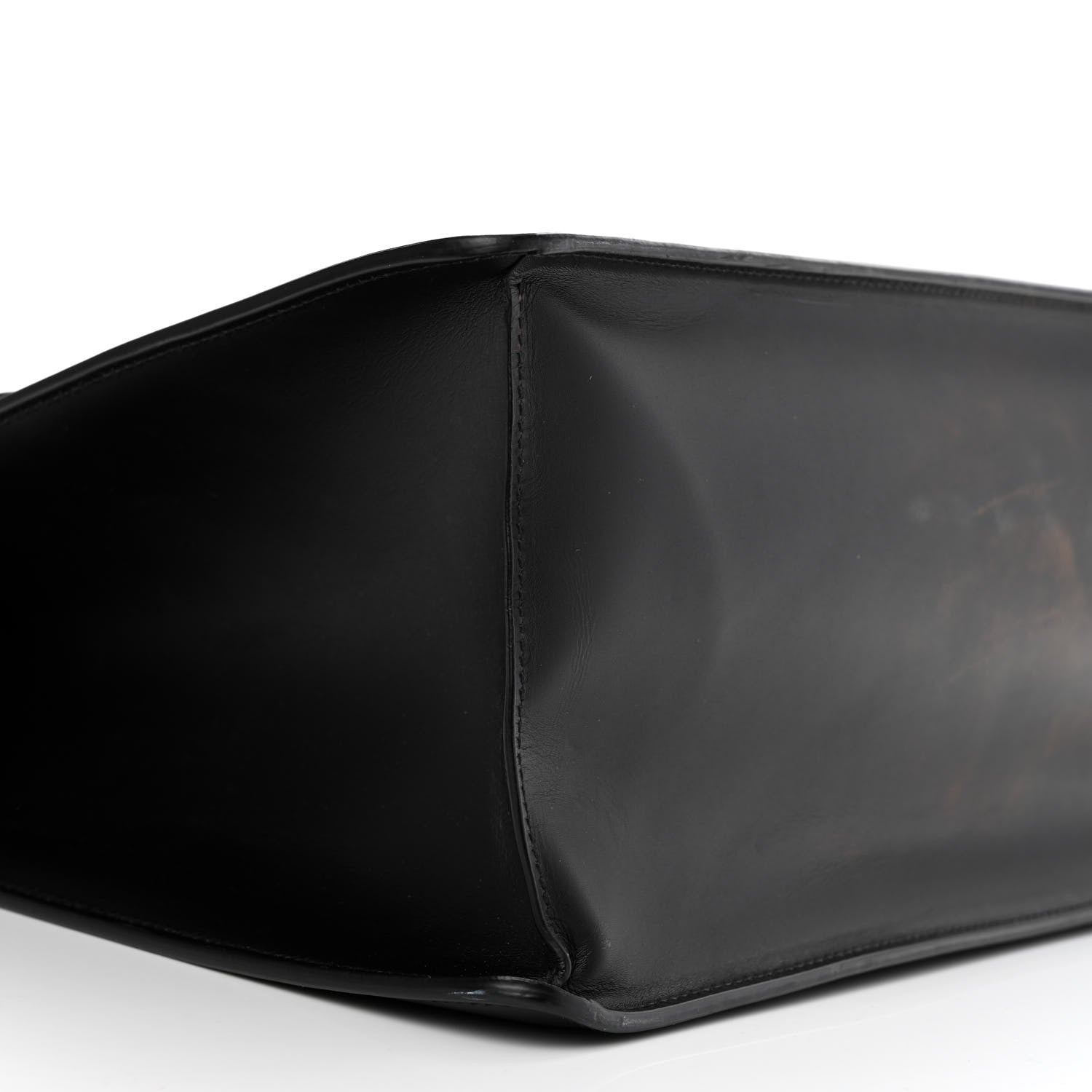 Gucci Calfskin Maxi Sylvie Top Handle Bag Black 9 of 15