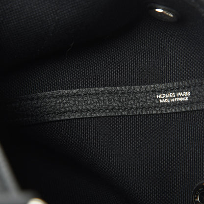 Hermes Toile Militaire Negonda Garden File PM Black 8 of 11