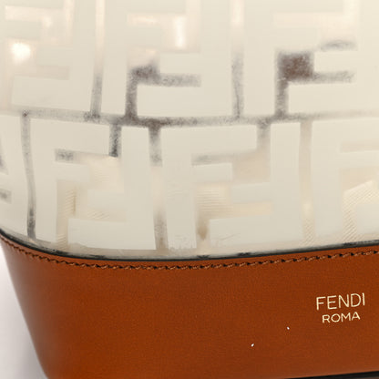 Fendi TPU FF Vitello Aura F is Fendi Grande Mon Tresor Bucket Bag White Cuoio 17 of 21