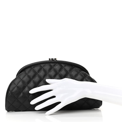 Chanel Caviar Quilted Timeless Clutch Black 4 of 16