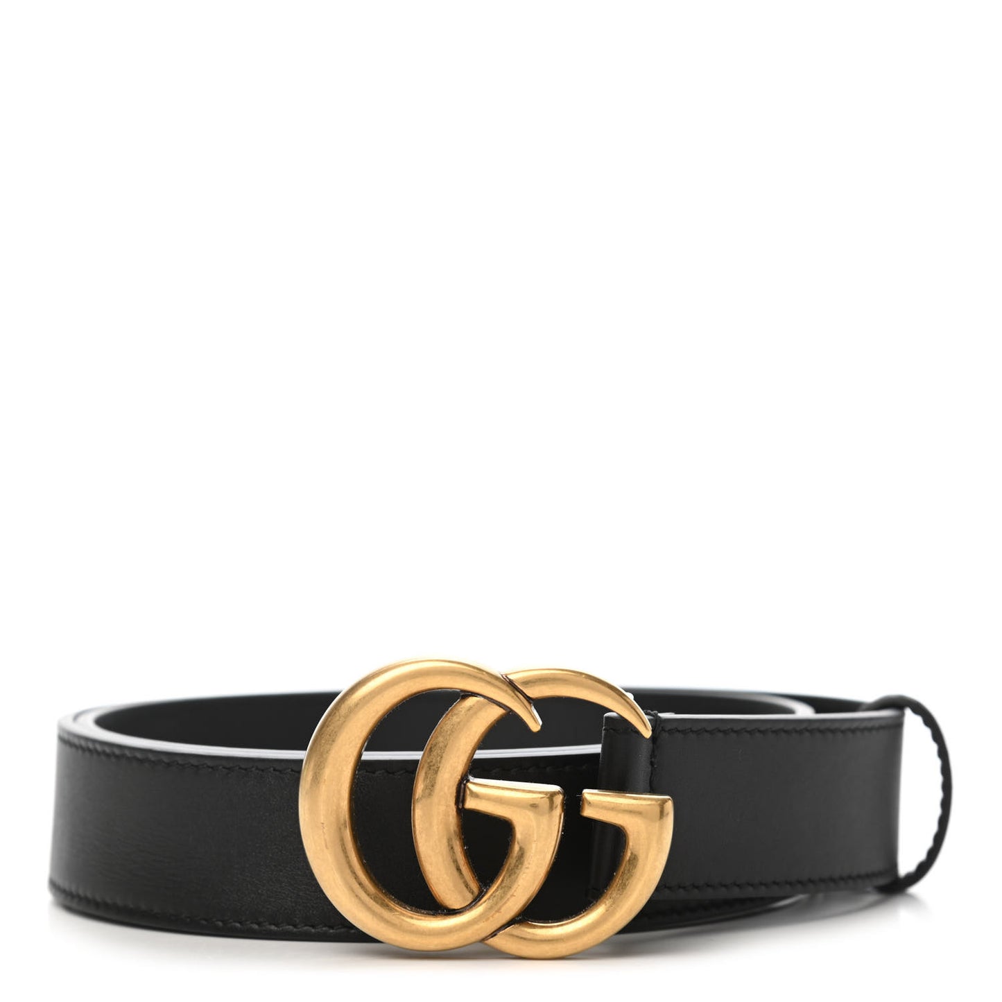 Calfskin Double G 30mm Belt 80 32 Black