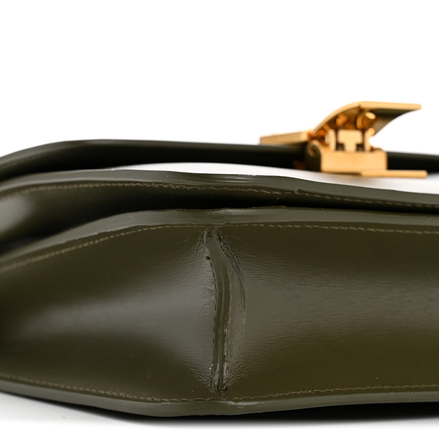 Celine Box Calfskin Teen Classic Box Flap Bag Dark Olive 10 of 14