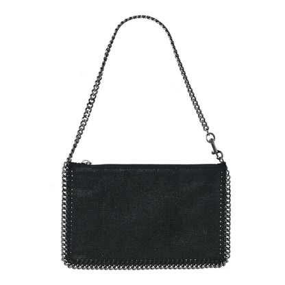Stella McCartney Shaggy Deer Falabella Clutch Navy 1 of 10