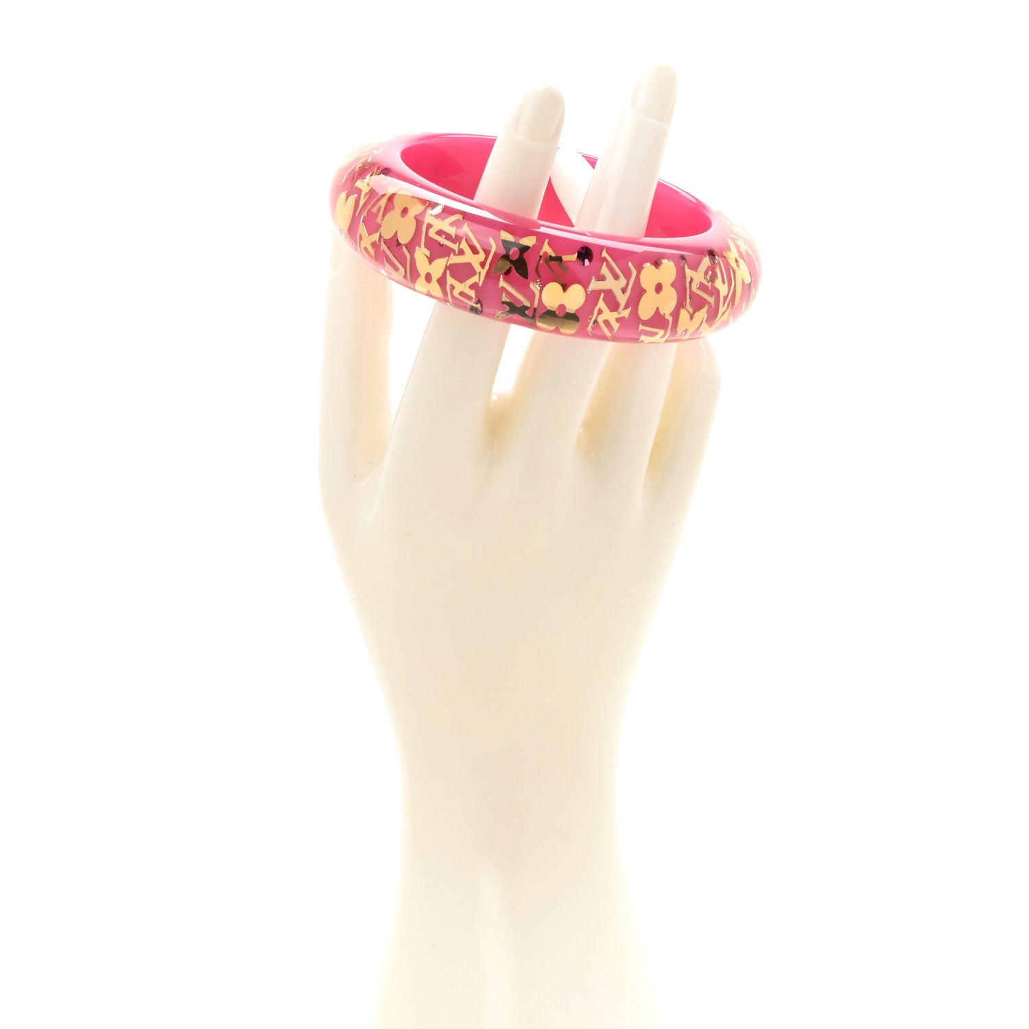 Louis Vuitton Resin Swarovski Medium Inclusion Bracelet GM Rose Pop 2 of 3