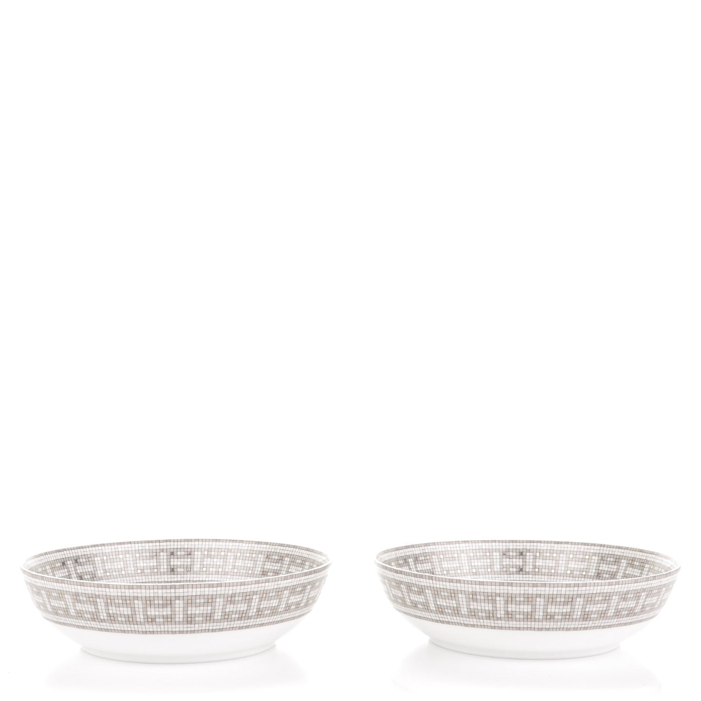 Porcelain Mosaique Au 24 Platine Cereal Bowl Set of 2