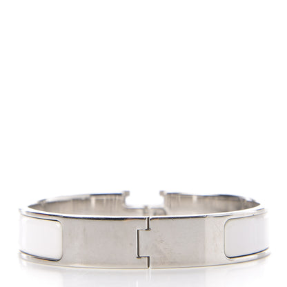 Hermes Enamel Narrow Clic Clac H Bracelet PM White 2 of 3