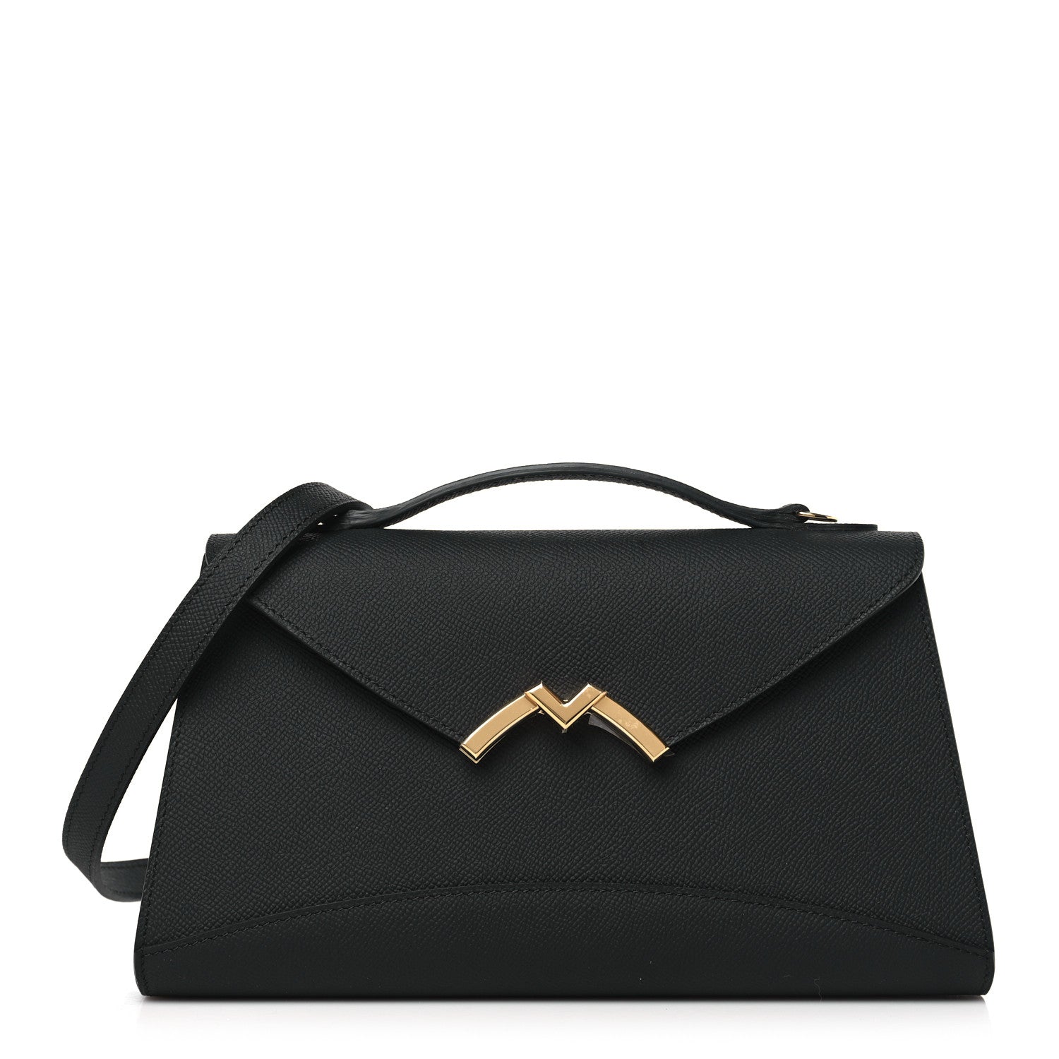 Moynat Carat Calfskin Gabrielle Clutch Black 1 of 9