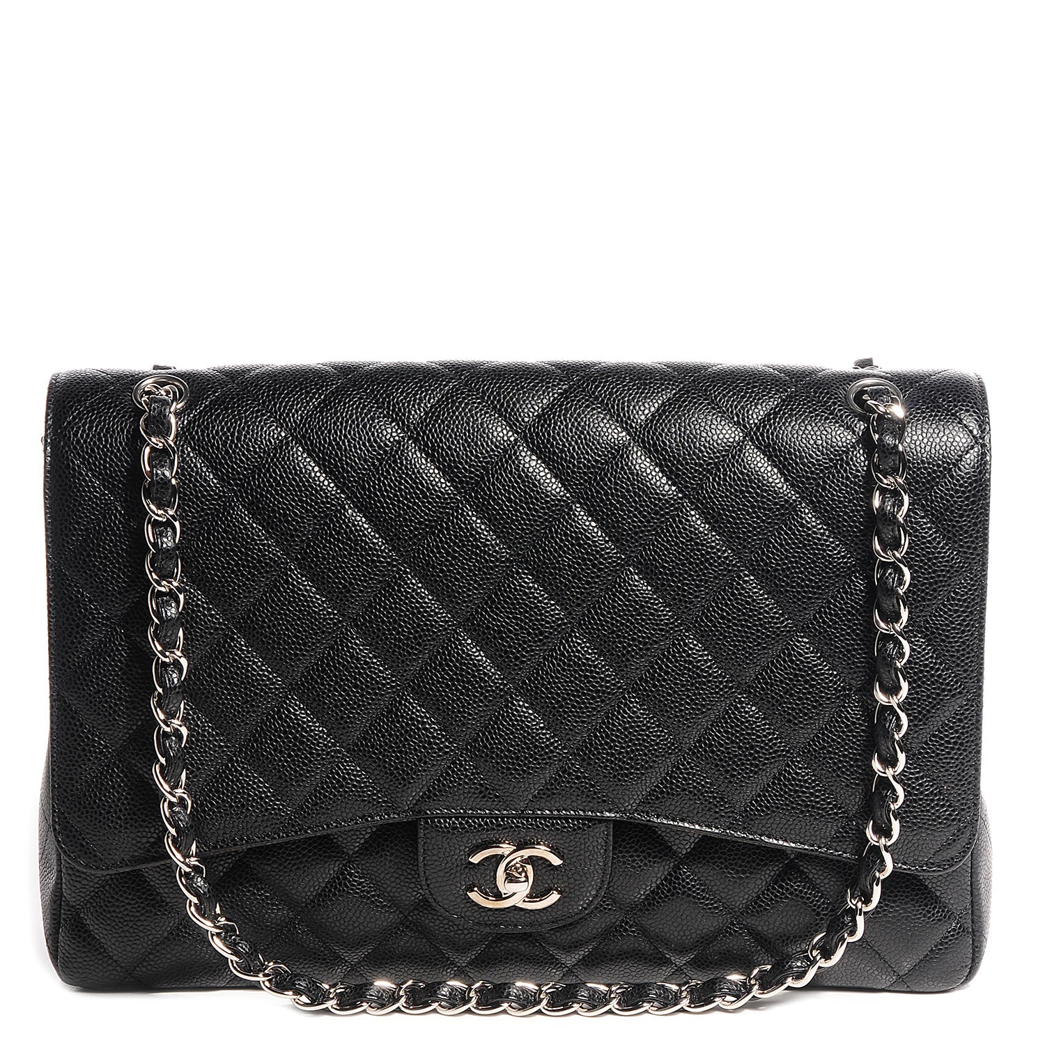Chanel Caviar Maxi Single Flap Black 1 of 9