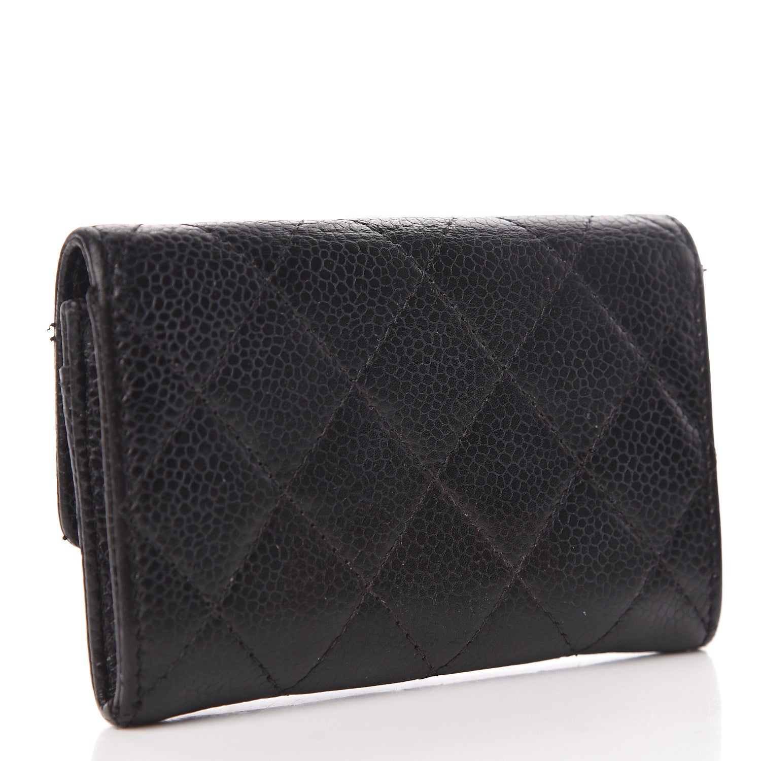 Chanel Caviar Quilted Flap Card Holder Black 3 of 10