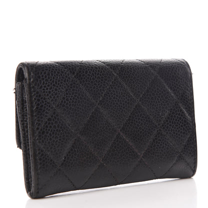 Chanel Caviar Quilted Flap Card Holder Black 3 of 10