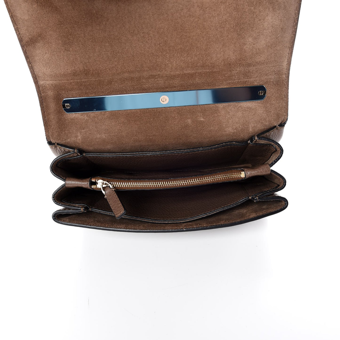 Pebbled Calfskin Va Va Voom Shoulder Bag Brown