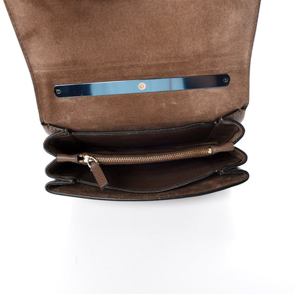 Valentino Garavani Pebbled Calfskin Va Va Voom Shoulder Bag Brown 7 of 9
