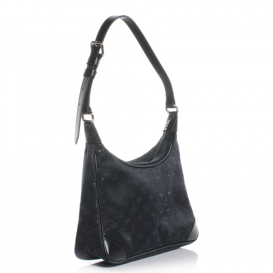 Satin Monogram Little Boulogne Black