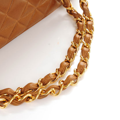 Chanel Lambskin Quilted Jumbo Single Flap Dark Beige 10 of 10