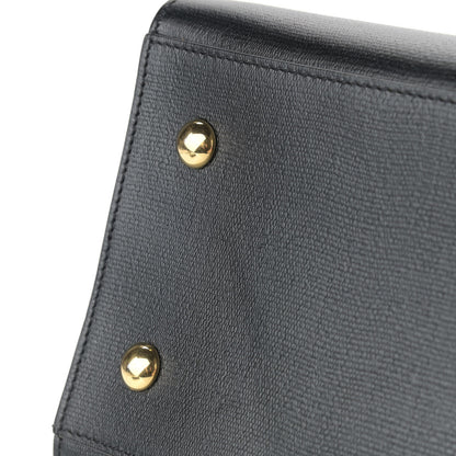 Saint Laurent Textured Calfskin Small Classic Y Cabas Black 6 of 13
