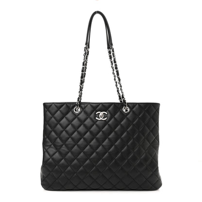 Chanel Calfskin Quilted Large Classic Shopping Tote Black 1 of 10