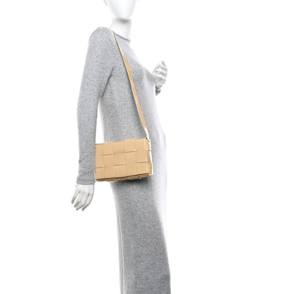 Bottega Veneta Brushed Calfskin Maxi Intreccio Crossbody Cassette Bag Porridge 2 of 11