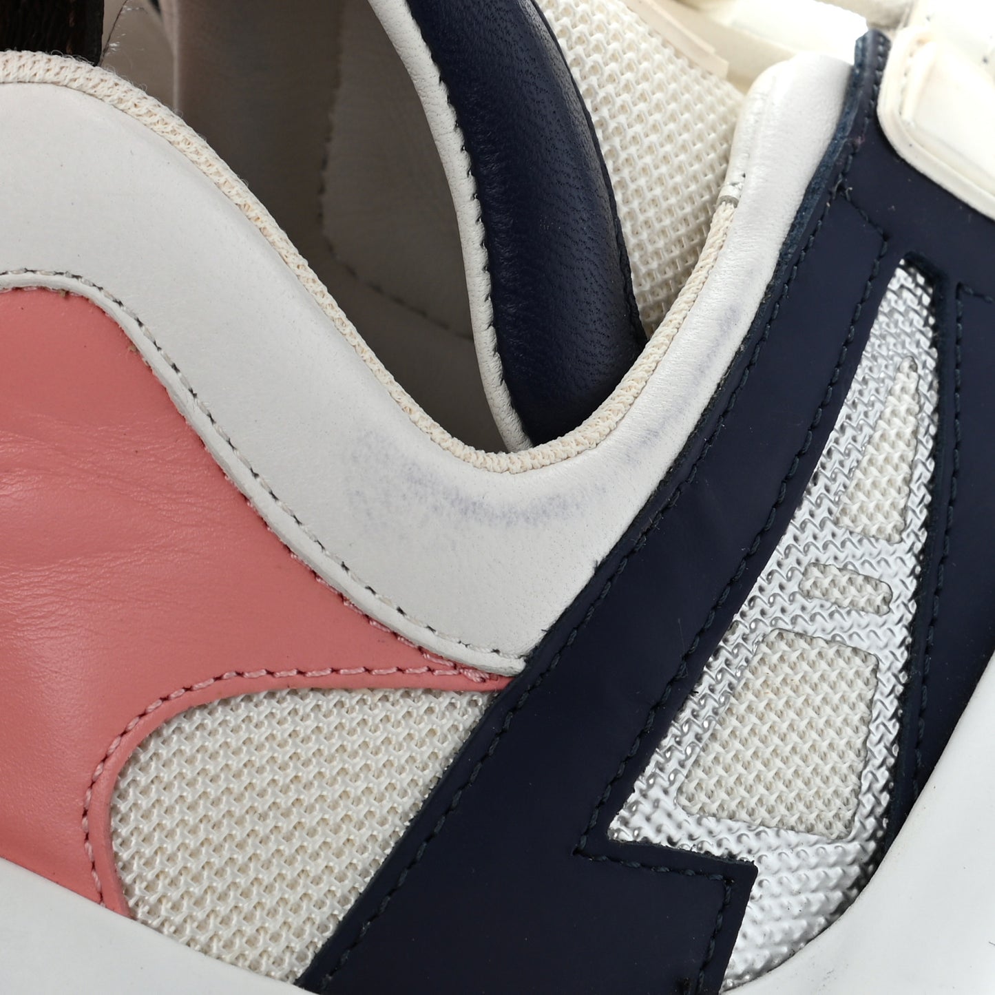 Calfskin Technical Nylon LV Archlight Sneaker 37 White Blue Pink