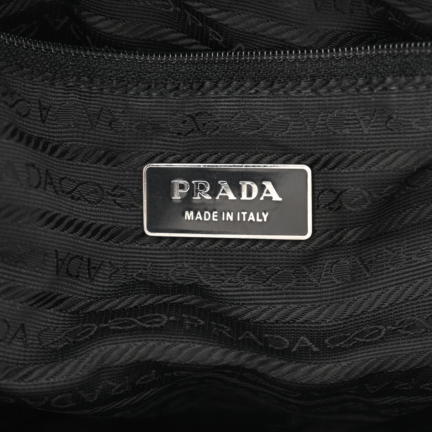 Tessuto Nylon Calfskin Medium Backpack Black
