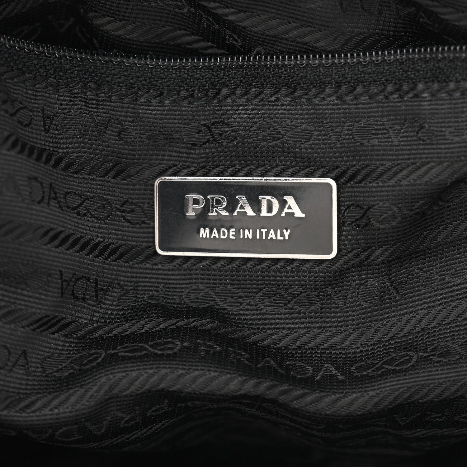 Prada Tessuto Nylon Calfskin Medium Backpack Black 6 of 14