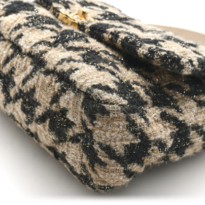 Chanel Tweed Large Chanel 19 Flap Beige Black 10 of 10