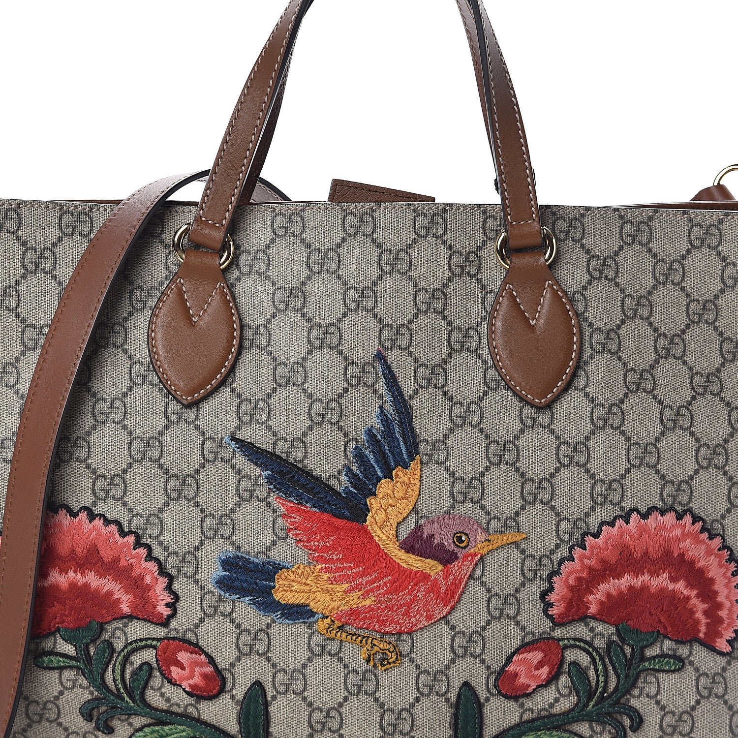 Gucci Soft GG Supreme Monogram Embroidered Crossbody Tote 6 of 8