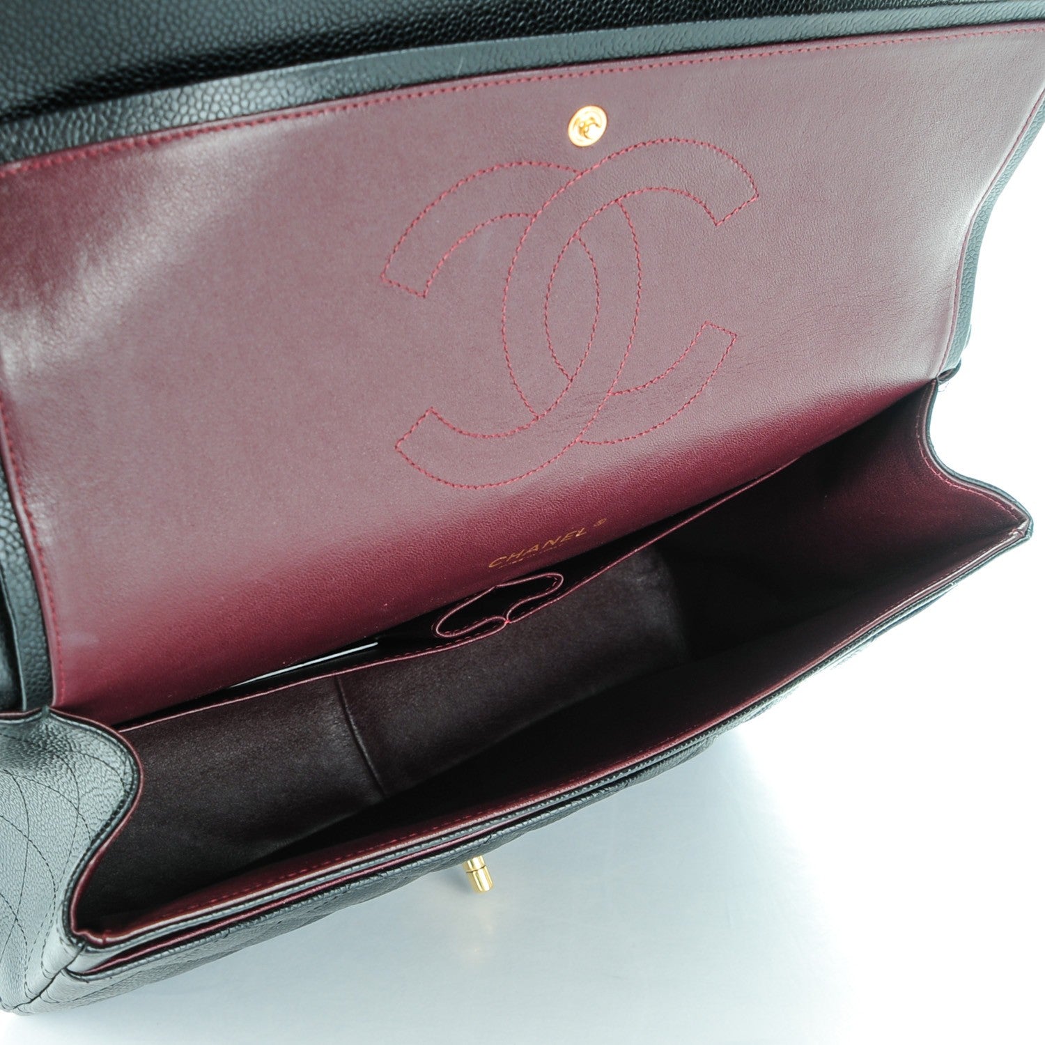 Chanel Caviar Quilted Maxi Double Flap Black 5 of 8